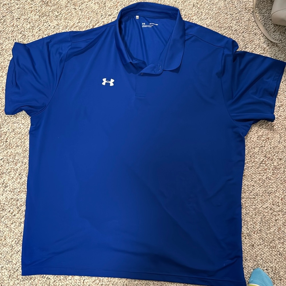 Two men’s 5XL under Armour golf shirts